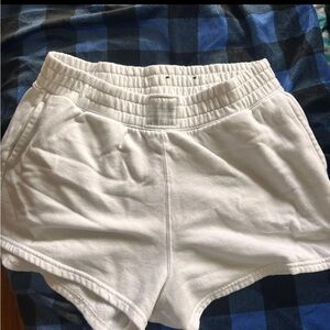 Hollister loose white shorts